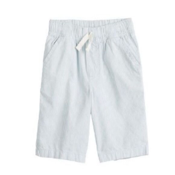 Jumping Beans Little Boy’s Light Blue Striped Drawstring Canvas Shorts Size 6 - Picture 1 of 7